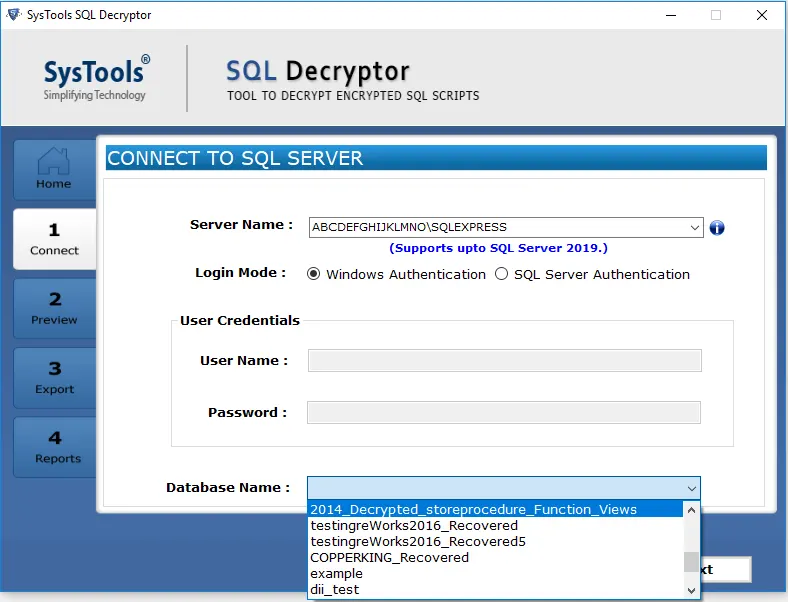 sql Decryptor